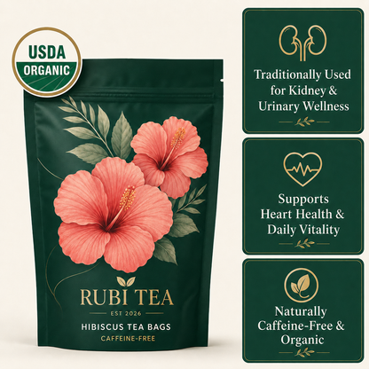Rubi Tea™ Organic Hibiscus Tea Bags