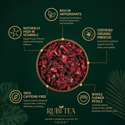 Rubi Tea™ Organic Hibiscus Tea Bags