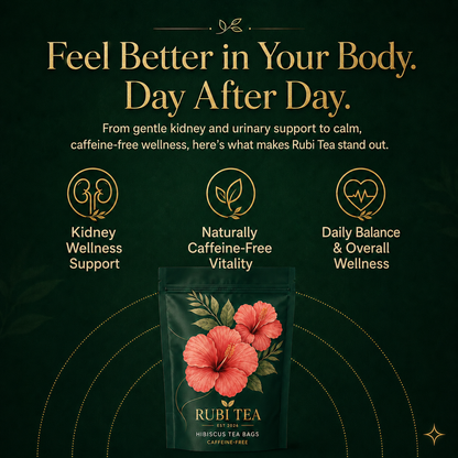 Rubi Tea™ Organic Hibiscus Tea Bags